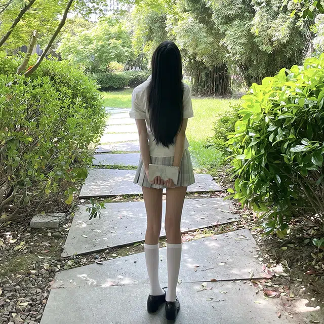 兔半眠 学院风简约百搭短袖优雅休闲舒适制服 女款