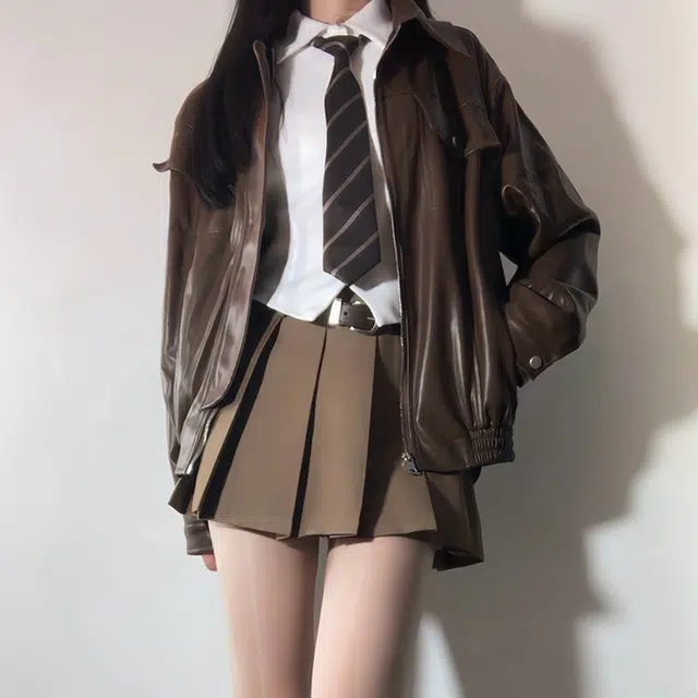 兔半眠 非正式美式复古学院风制服 女款