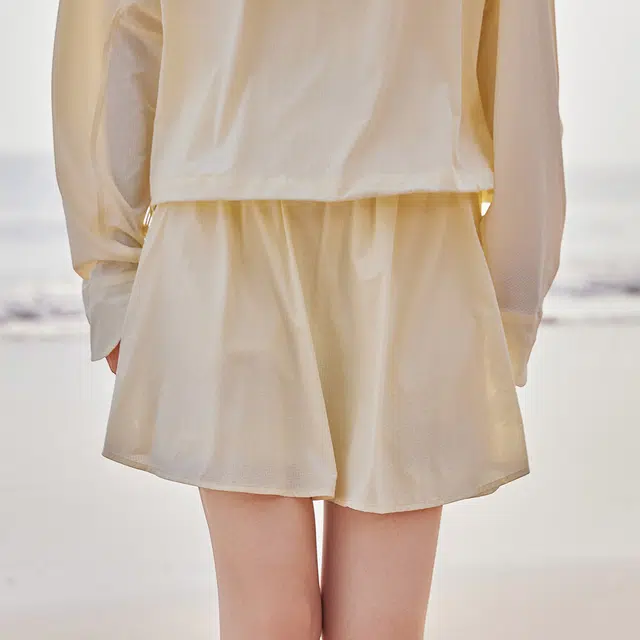 艾莱依 纯色中腰宽松简约休闲短裤 女款