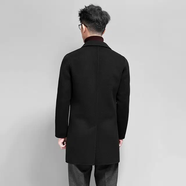 比利斯山羊 简约百搭西装领休闲长袖大衣 男女同款