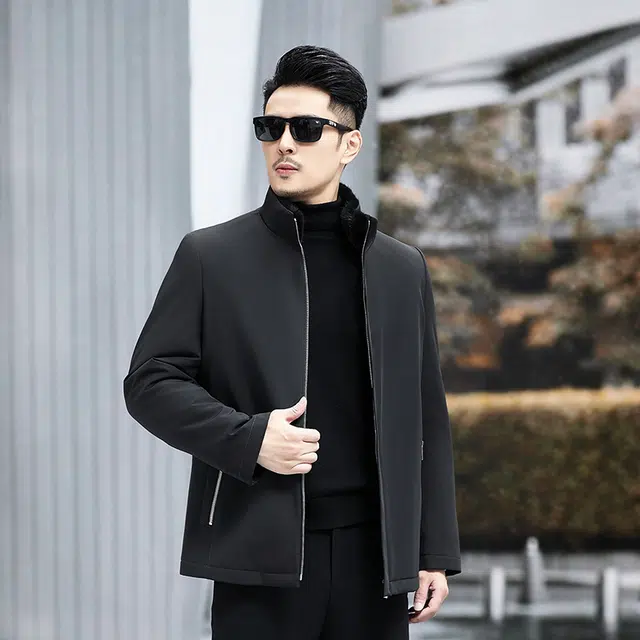 比利斯山羊 水貂立领保暖派克服外套 男女同款