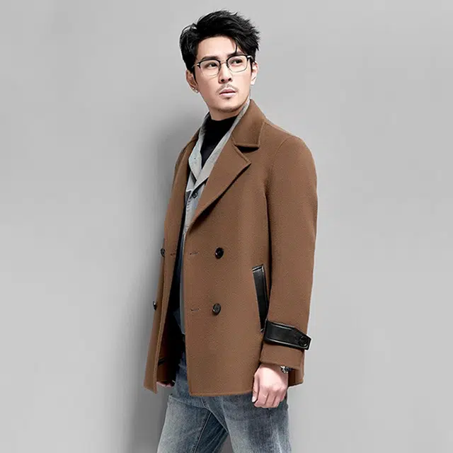 比利斯山羊 经典简约舒适保暖羊毛大衣外套 男女同款
