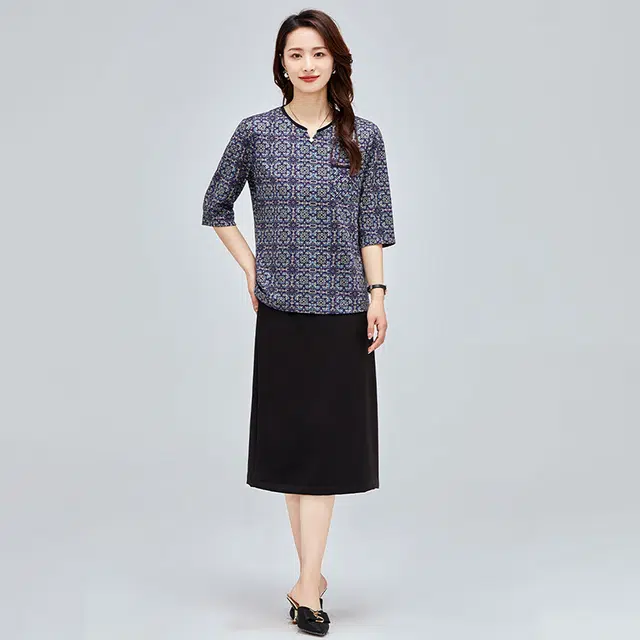 比利斯山羊 女式上衣休闲商务中袖打底衬衫 女款