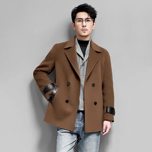 比利斯山羊 经典简约舒适保暖羊毛大衣外套 男女同款