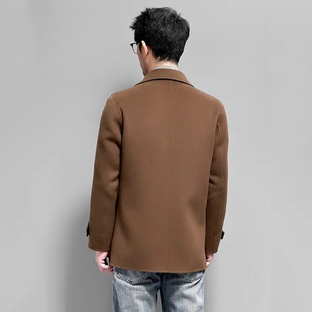 比利斯山羊 经典简约舒适保暖羊毛大衣外套 男女同款