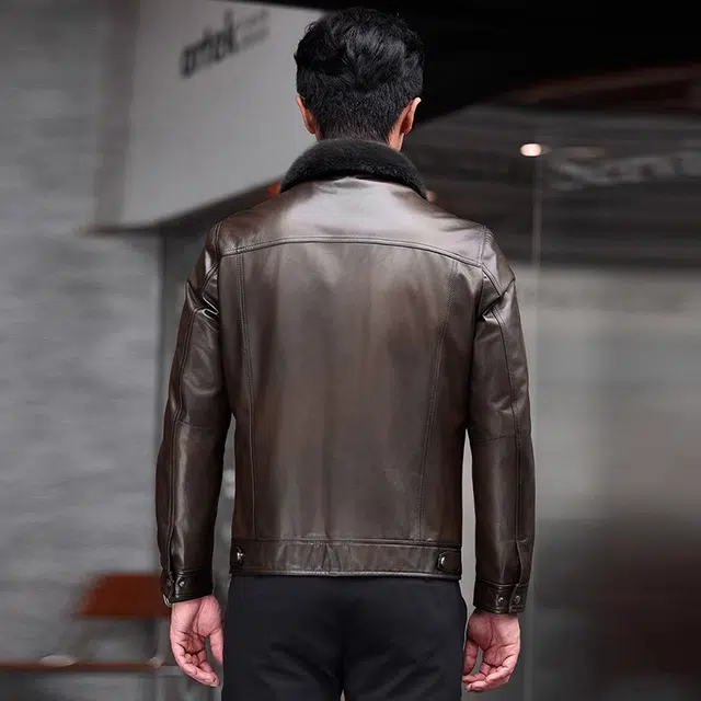 比利斯山羊 时尚休闲大气商务真皮皮衣 男女同款