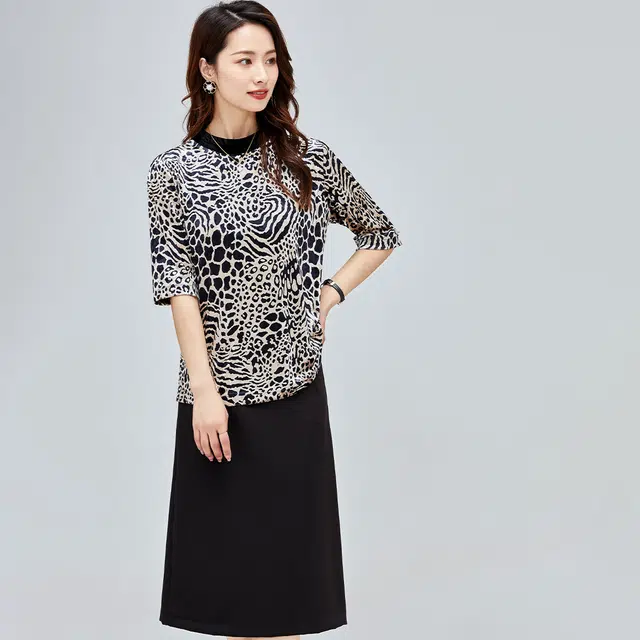 比利斯山羊 衬衣女式上衣休闲中袖打底衫衬衫 女款