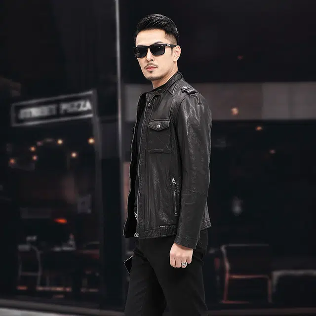 比利斯山羊 时尚潮流商务舒适真皮皮衣 男女同款