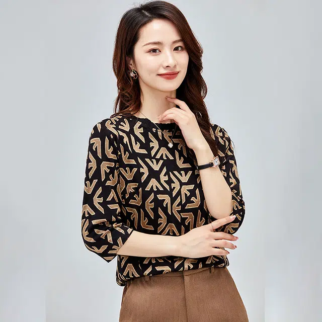 比利斯山羊 女式上衣休闲中袖打底衫衬衫 女款