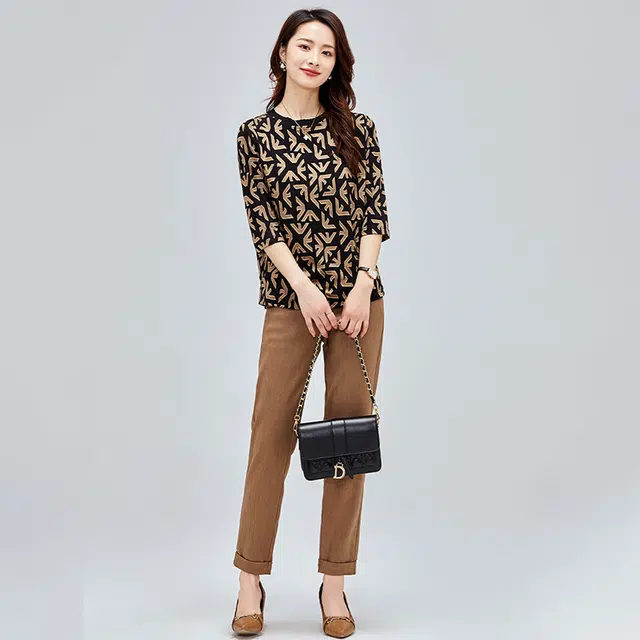 比利斯山羊 女式上衣休闲中袖打底衫衬衫 女款