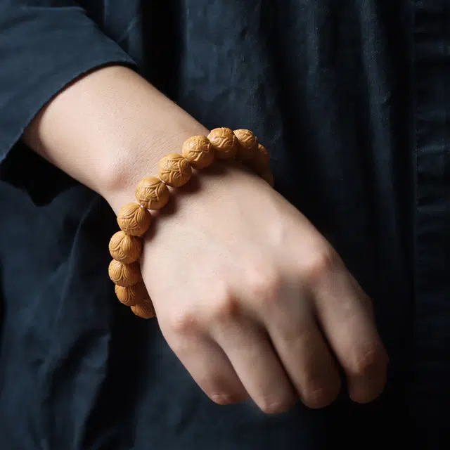 得笙陌 精工精雕莲花国潮转运#好运 猴头核桃 手串 男女同款情侣款