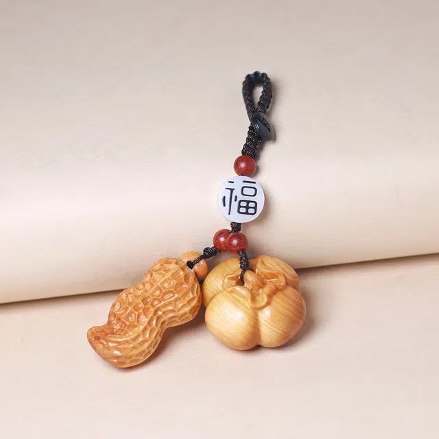 得笙陌 好事发生花生吉祥寓意招财进宝#好运 崖柏 挂件 男女同款情侣款