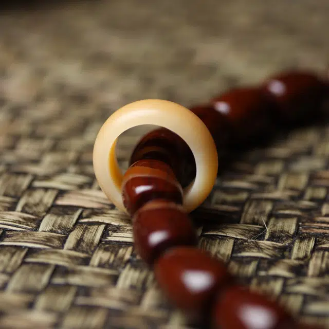 得笙陌 平安枣珠守护神款双圈好运转运国潮文艺范手持串 紫金鼠 手串 男女同款情侣款