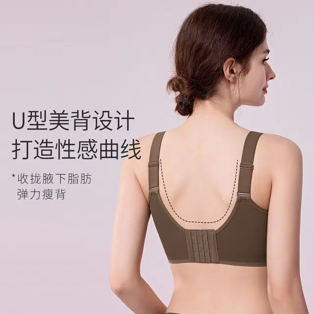 千奈美 薄款全罩杯无钢圈防下垂无痕全包文胸 女款