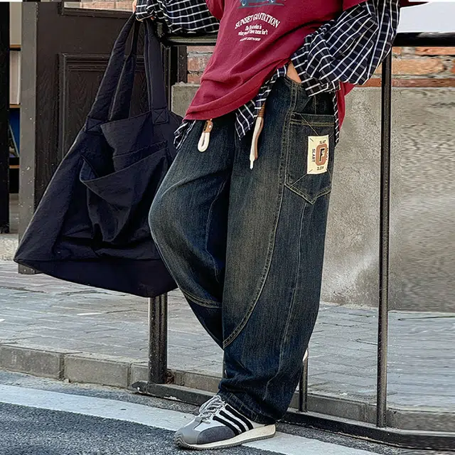 黑恐龙牛仔裤 舒适裤子小学生时髦 儿童款