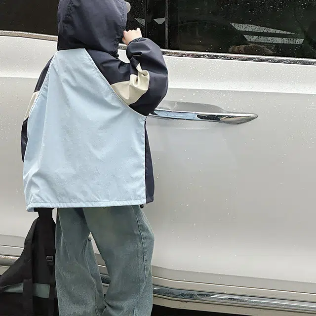 黑恐龙户外服 儿童女大童休闲夹克冲锋