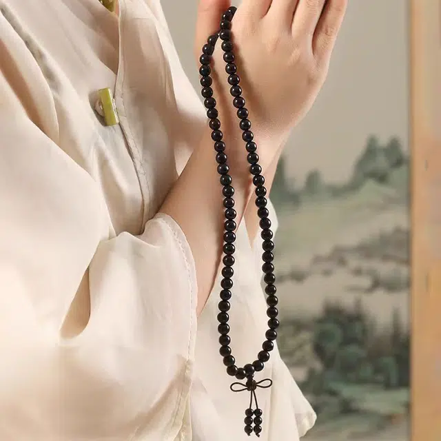 七小匠 新中式 国潮  小众  檀木 木作手串 男女同款情侣款 黑檀