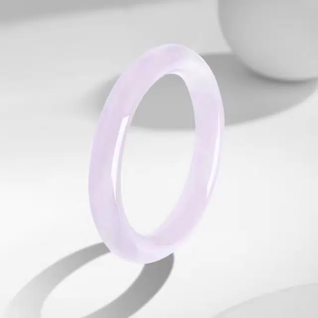 七小匠 国潮复古 温婉典雅 芋泥波波紫罗兰美人条 淡雅清冷感 汉服旗袍 玉髓 手镯 女款