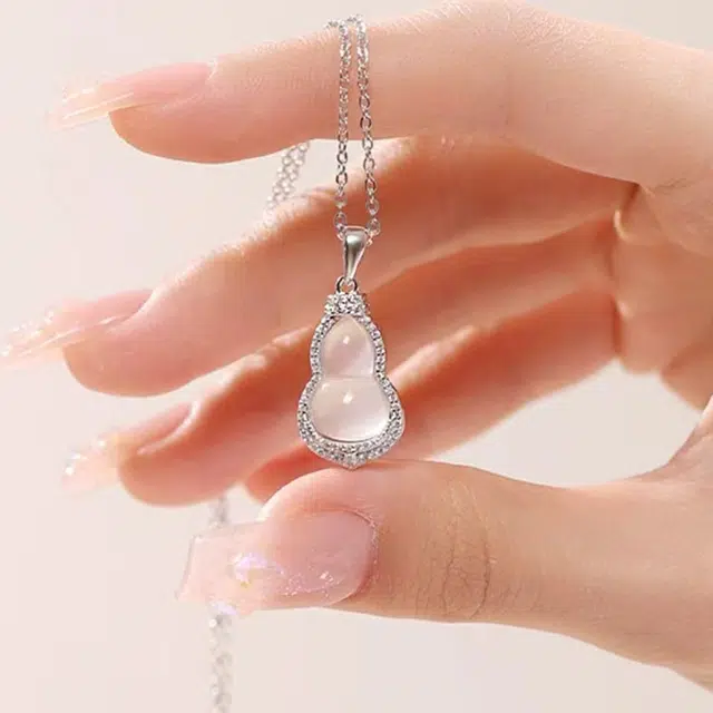 七小匠 新中式 小众 典雅大气 气质 葫芦 玉髓 项链 女款