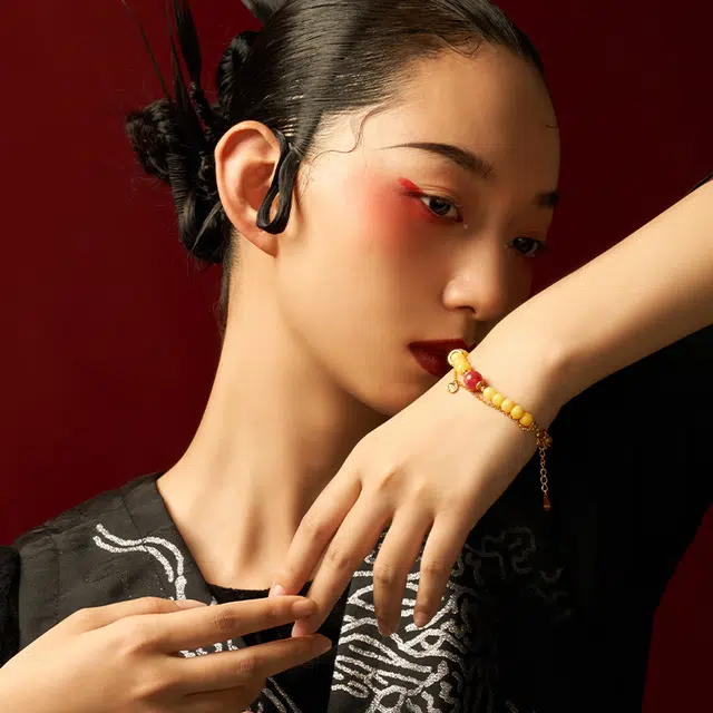 七小匠 国风 复古小众设计 轻奢高级感 时尚气质 蜜蜡 手链 女款