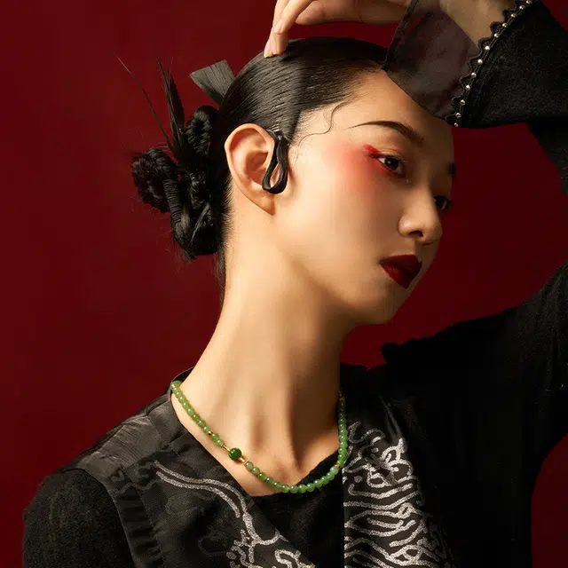 七小匠 国潮 优雅时尚 简约轻奢 小众设计 高级感 和田玉 项链 女款 碧玉