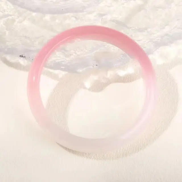 七小匠 国潮 温婉典雅 郁金香贵妃 半山半水 玉髓 玉石手镯 女款