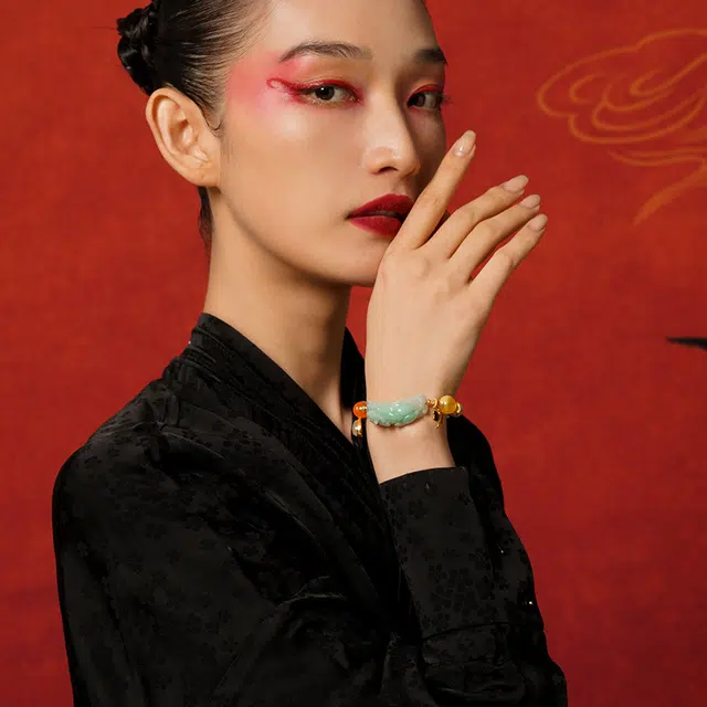 七小匠 新中式 轻奢简约 时尚优雅 小众设计 高级感复古 豆种 手链 女款