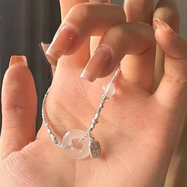 七小匠 新中式 国潮  简约小众设计高级感 玉髓 玉石手链 女款