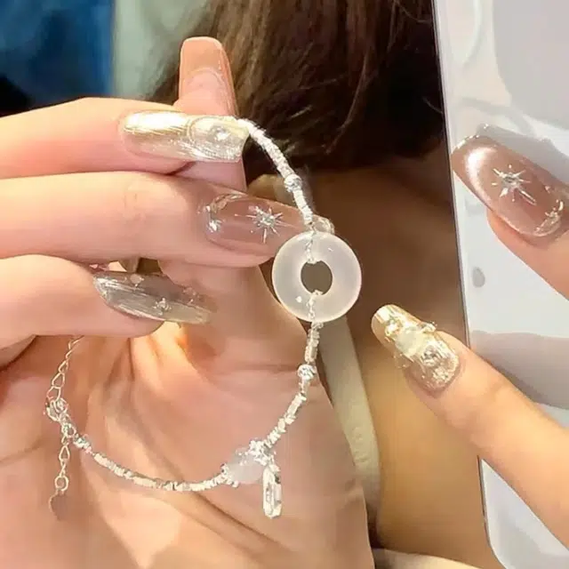 七小匠 新中式 国潮  简约小众设计高级感 玉髓 玉石手链 女款