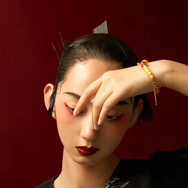 七小匠 国风 复古小众设计 轻奢高级感 时尚气质 蜜蜡 手链 女款