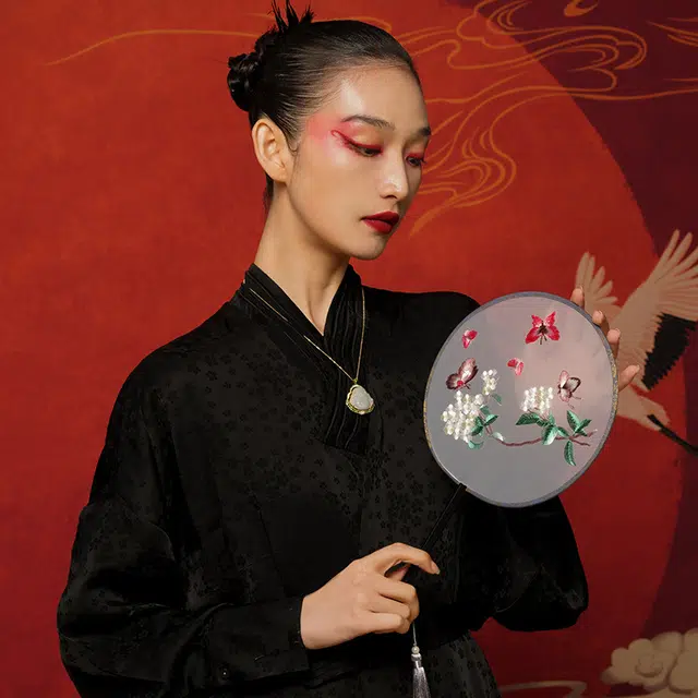 七小匠 新中式 复古佛头 轻奢时尚 优雅气质 小众设计感 豆种 项链 女款