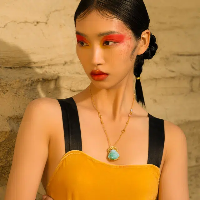 七小匠 新中式 复古佛公 简约时尚 轻奢高级感 小众设计 冰种 项链 女款