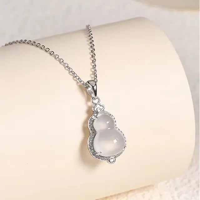 七小匠 新中式 小众 典雅大气 气质 葫芦 玉髓 项链 女款