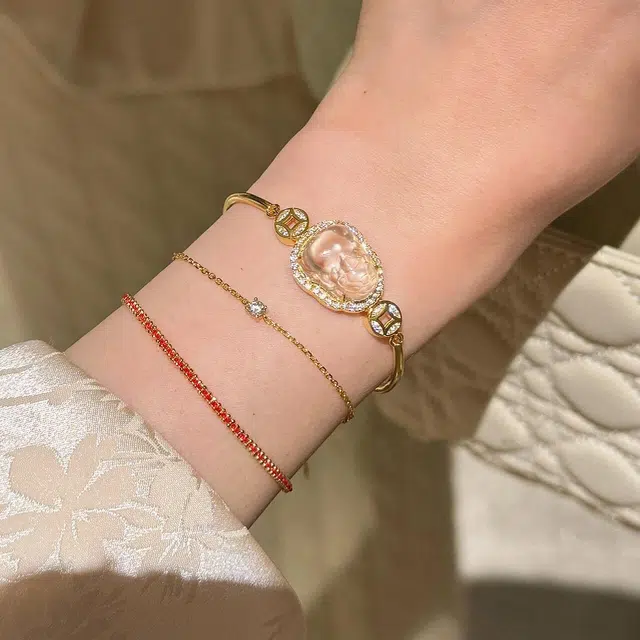 七小匠 国潮  温婉典雅 轻奢大气 招财貔貅 玉髓 手链 女款