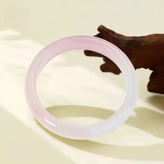 七小匠 国潮 温婉典雅 郁金香贵妃 半山半水 玉髓 玉石手镯 女款