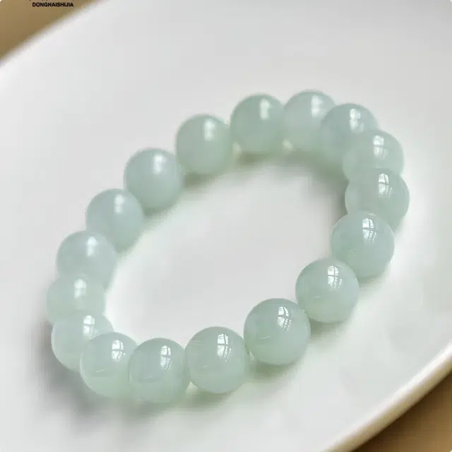 七小匠 小众国潮风 新中式 转运 圆珠 糯种 翡翠手串 男女同款情侣款