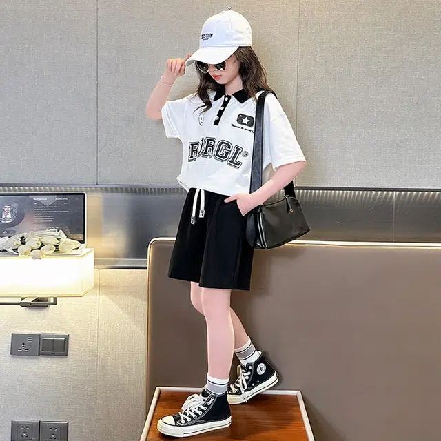 大童 蓝精灵 舒适柔软亲肤休闲运动套装 白色