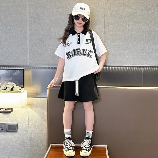 大童 蓝精灵 舒适柔软亲肤休闲运动套装 白色