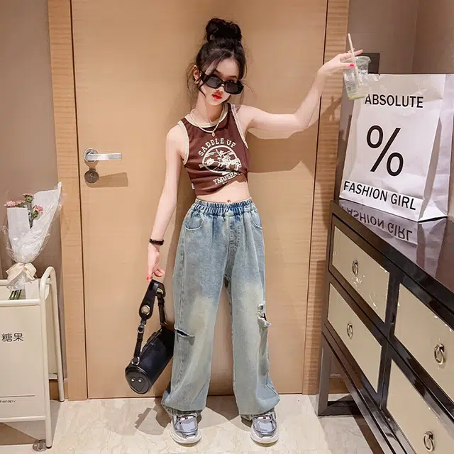 大童 蓝精灵 舒适柔软亲肤休闲运动套装 棕色