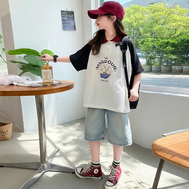 大童 蓝精灵 舒适柔软亲肤休闲运动套装