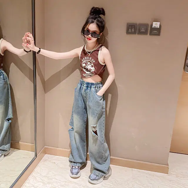 大童 蓝精灵 舒适柔软亲肤休闲运动套装 棕色