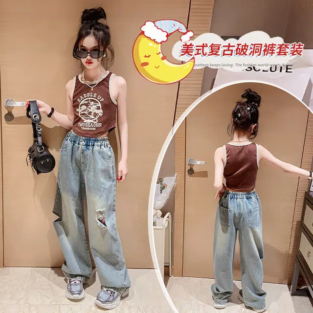 大童 蓝精灵 舒适柔软亲肤休闲运动套装 棕色