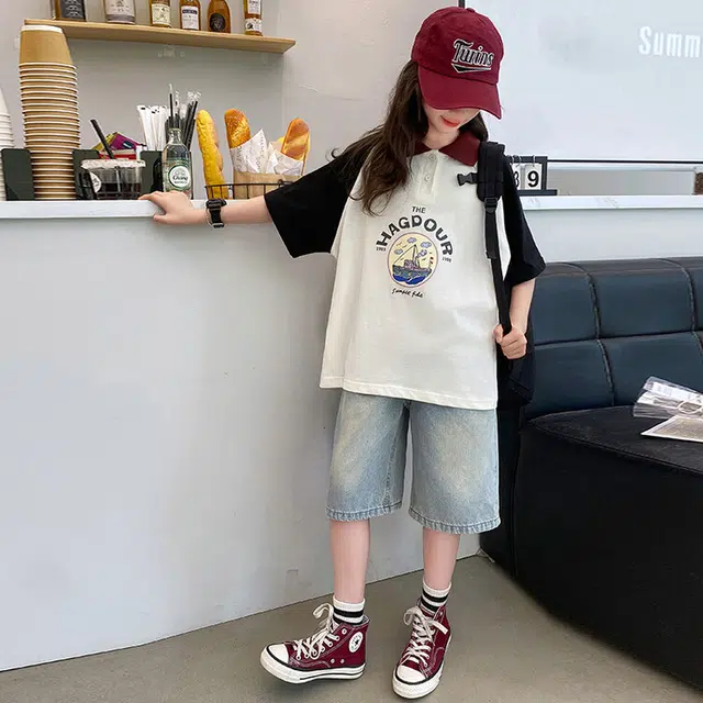 大童 蓝精灵 舒适柔软亲肤休闲运动套装