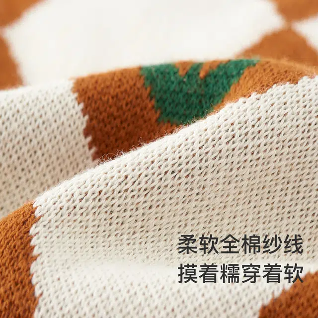 童泰宝宝马甲春秋季纯棉儿童衣服男童休闲外出针织坎肩女童上衣