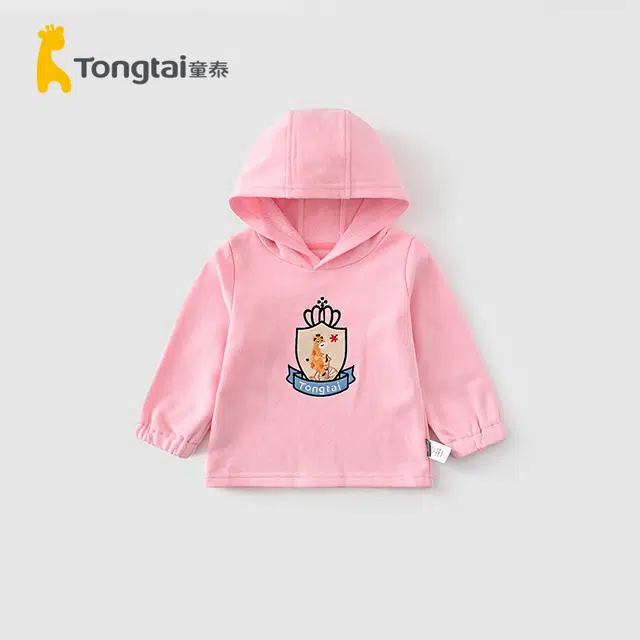 童泰 童装 皇冠字母动物套头卫衣 男童女童