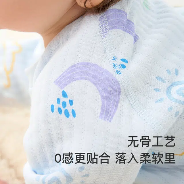 童泰婴儿长袖连体衣秋冬款婴儿衣服夹棉内衣侧开保暖哈衣爬服
