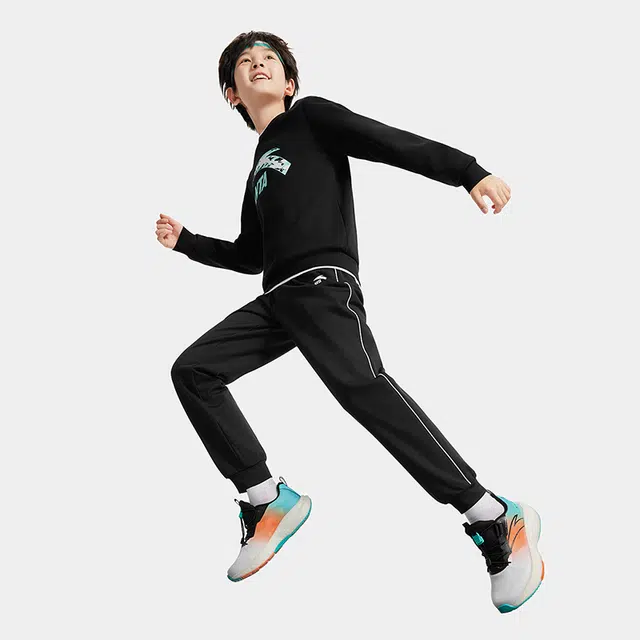 安踏儿童长裤 舒适百搭简约时尚速干运动休闲 青少年