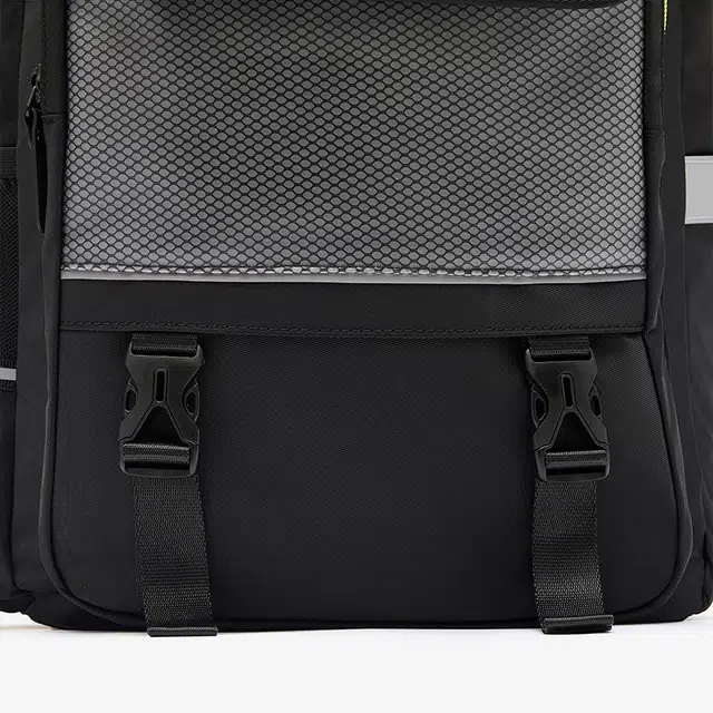 安踏儿童 护脊平衡拉链开合 织物 双肩包 常规 儿童款 黑色