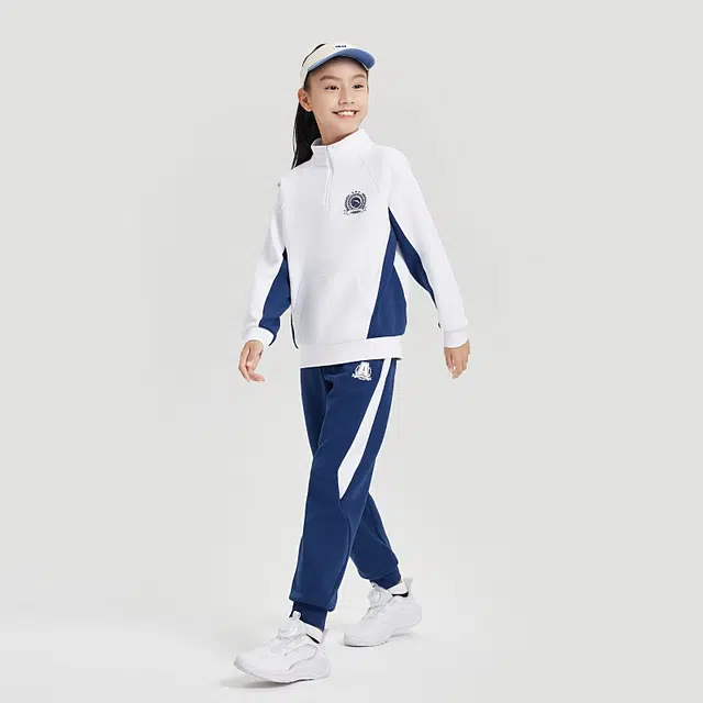 大童 安踏儿童 百搭舒适宽松休闲运动套装