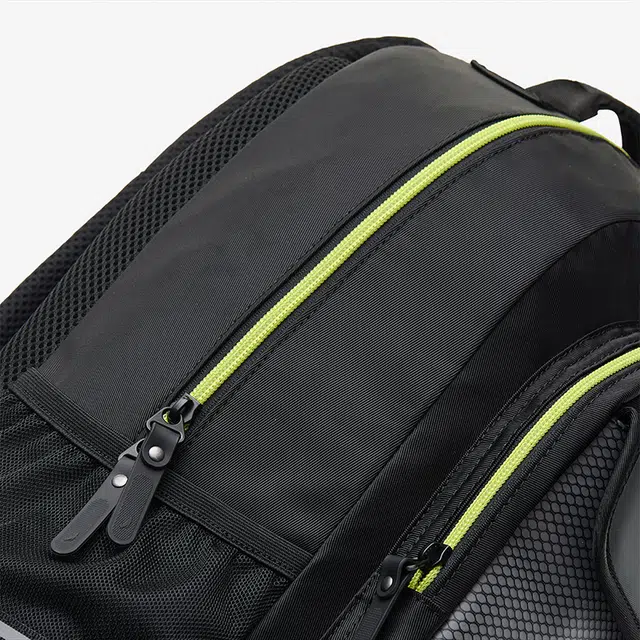 安踏儿童 护脊平衡拉链开合 织物 双肩包 常规 儿童款 黑色